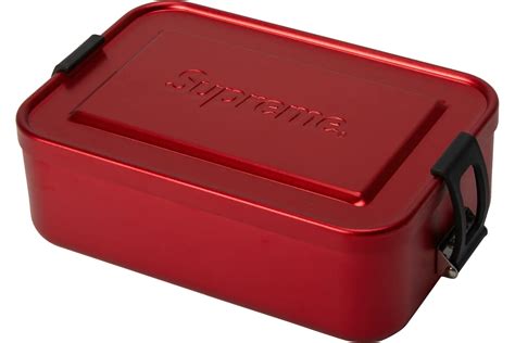 supreme small metal box retail price|Supreme SIGG Small Metal Box Plus Red .